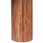 Beistelltisch Marmor / Akazienholz weiss asymmetrisch 90 x 35 cm CASABLANCA