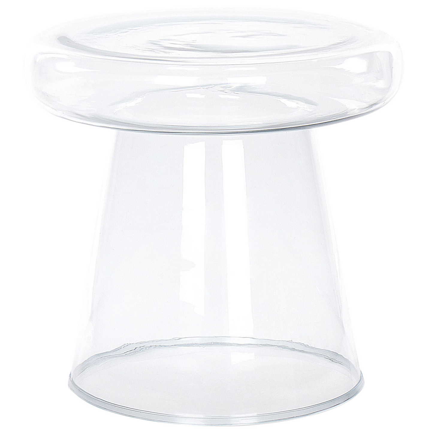 Beistelltisch 2er Set Glas transparent rund LAGUNA/CALDERA