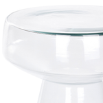 Beistelltisch 2er Set Glas transparent rund LAGUNA/CALDERA