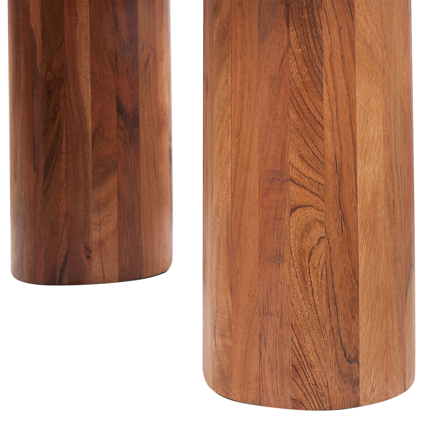 Couchtisch Akazienholz hellbraun rund ⌀ 81 cm COLINA