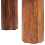 Couchtisch Akazienholz hellbraun rund ⌀ 81 cm COLINA