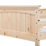 Hochbett mit Schubladen Kiefernholz ALBON 90 x 200 cm Hellbraun