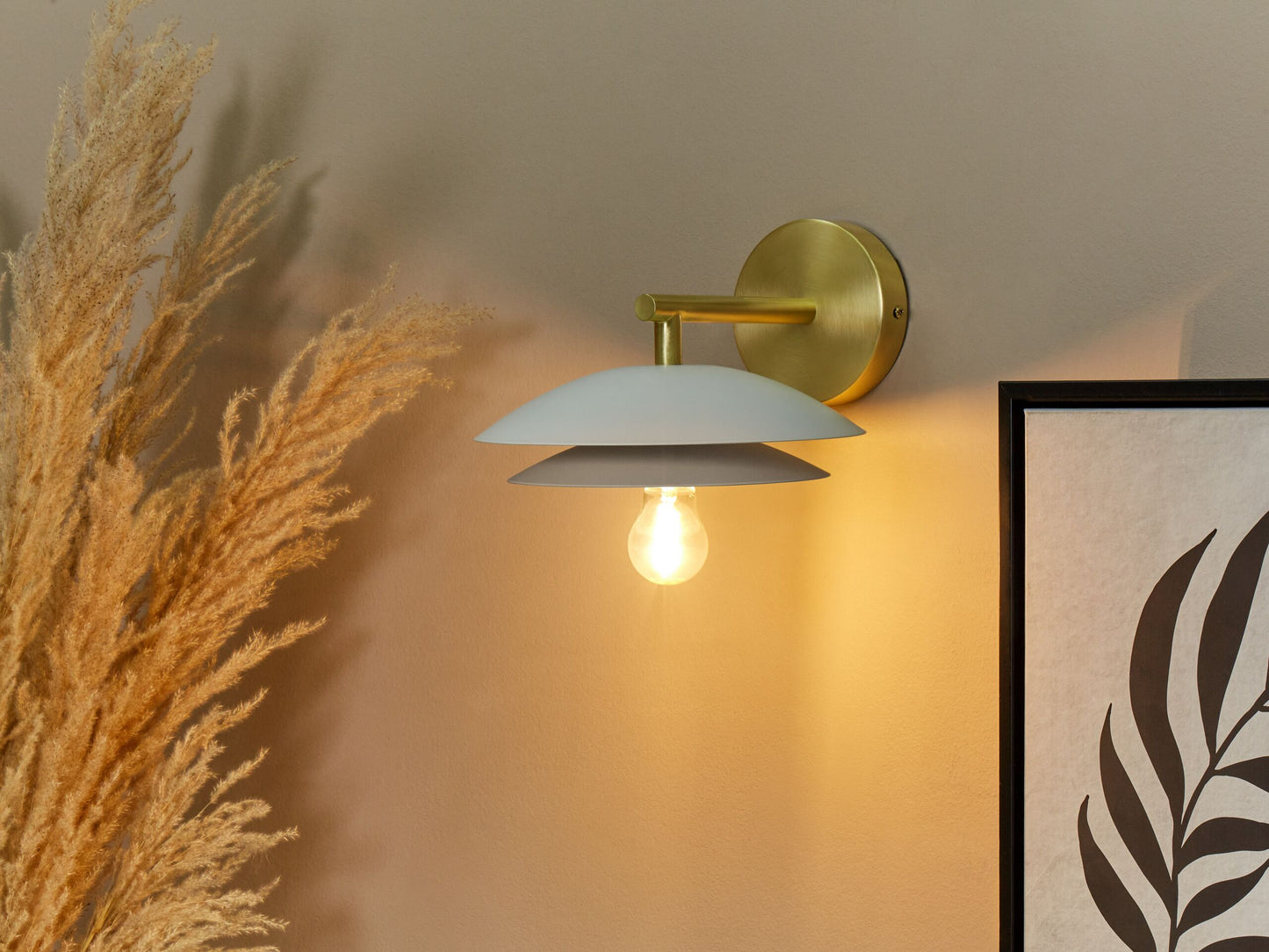 Wandlampe LASOLO Metall Weiss