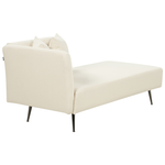 Chaiselongue Bouclé cremeweiss linksseitig RIOM