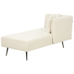 Chaiselongue Bouclé cremeweiss linksseitig RIOM