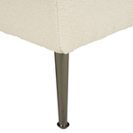 Chaiselongue Bouclé cremeweiss linksseitig RIOM
