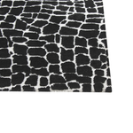 Teppich schwarz / weiss 300 x 400 cm abstraktes Muster Kurzflor PUNGE