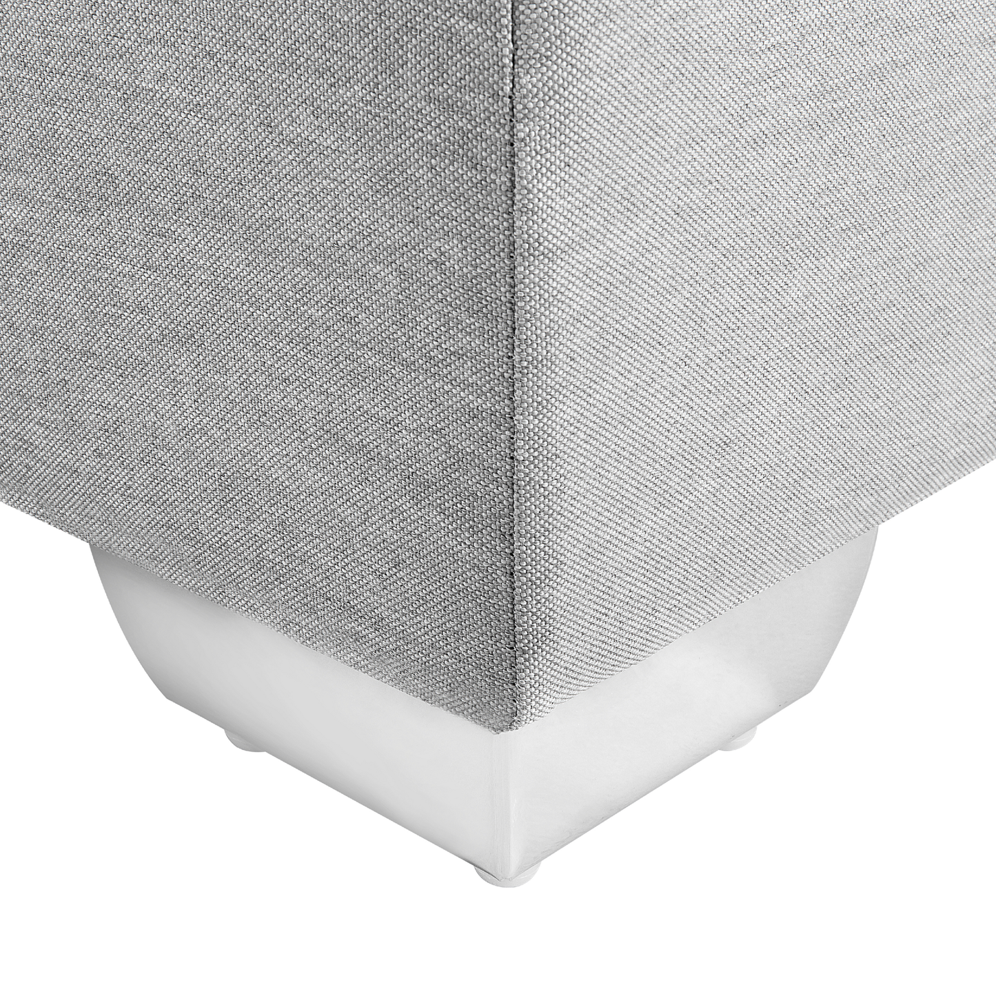 Boxspringbett Stoff ADMIRAL 180 x 200 cm Hellgrau