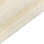 Teppich Wolle hellbeige 200 x 300 cm Steifenmuster ABEGUM