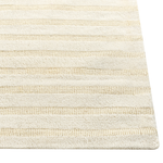 Teppich Wolle hellbeige 200 x 300 cm Steifenmuster ABEGUM