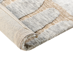 Teppich beige / hellgrau 160 x 230 cm abstraktes Muster MANDAI