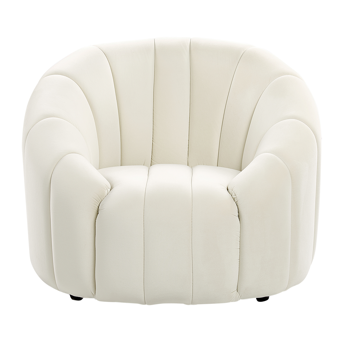 Sofa Set Samtstoff cremeweiss 6-Sitzer MALUNG