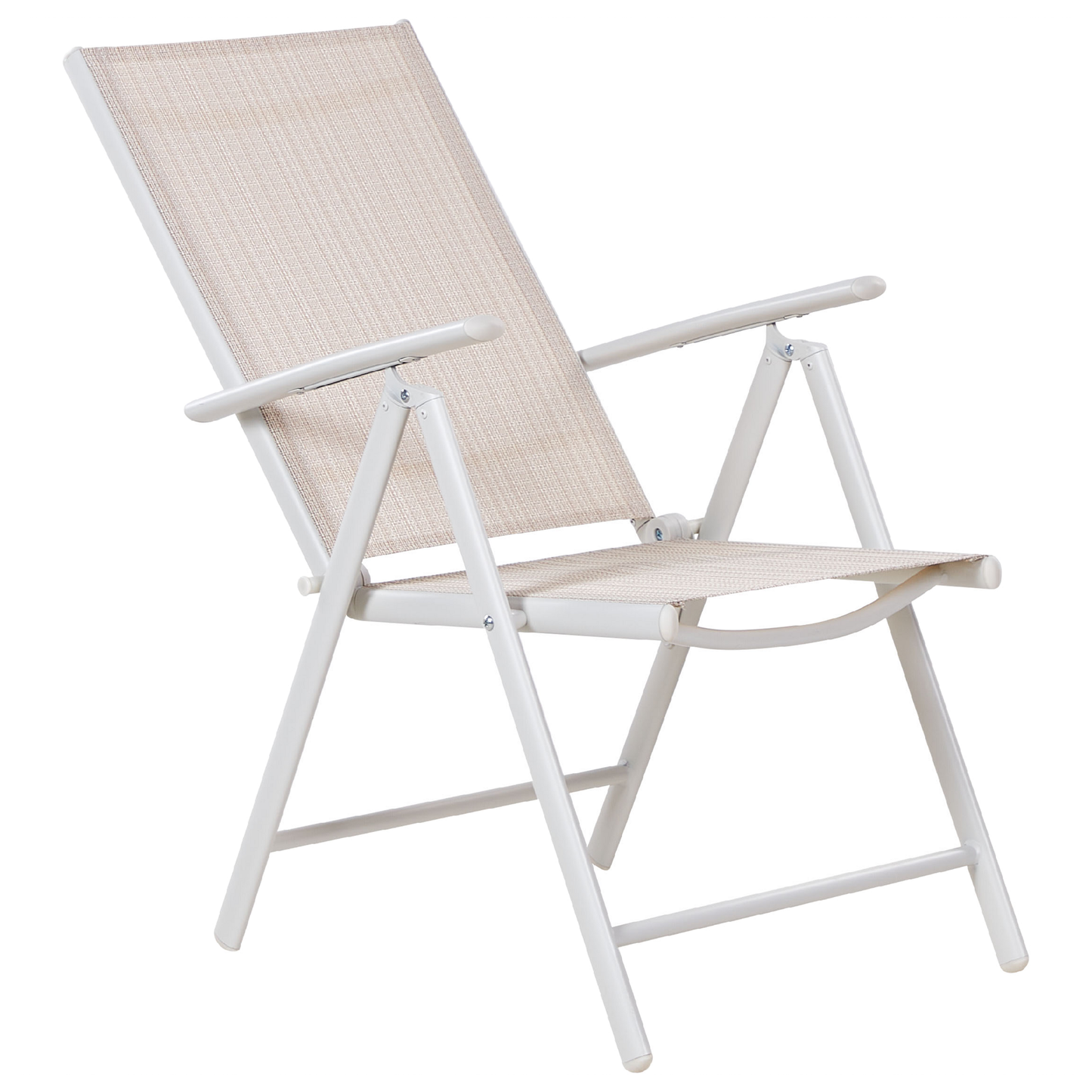 Gartenstuhl 6er Set CATANIA Metall Beige