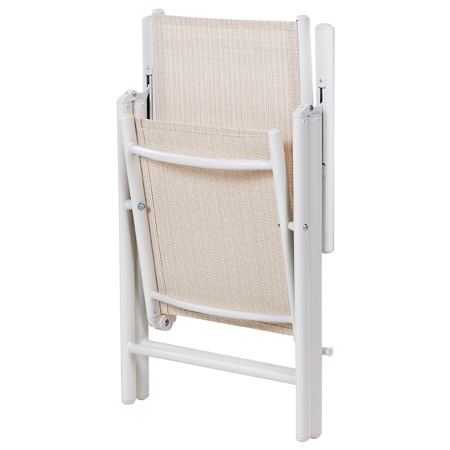 Gartenstuhl 6er Set CATANIA Metall Beige
