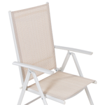 Gartenstuhl 6er Set CATANIA Metall Beige