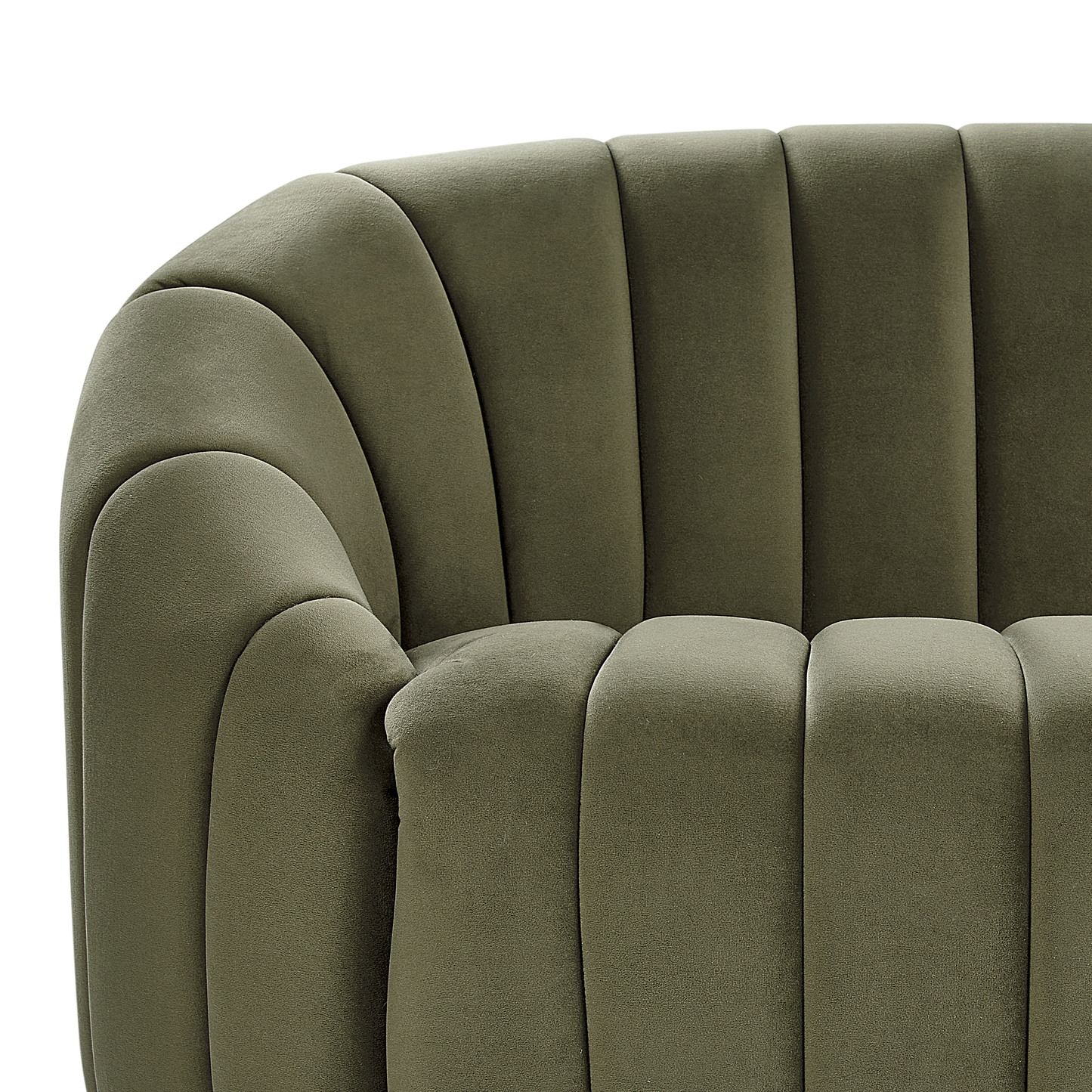 2-Sitzer Sofa Samtstoff dunkelgrün MALUNG