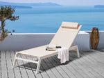 Gartenliege Aluminium Textilbespannung beige CATANIA II