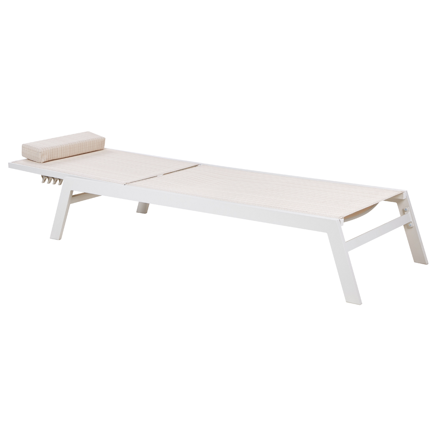 Gartenliege Aluminium Textilbespannung beige CATANIA II