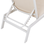 Gartenliege Aluminium Textilbespannung beige CATANIA II