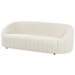 3-Sitzer Sofa Samtstoff cremeweiss MALUNG