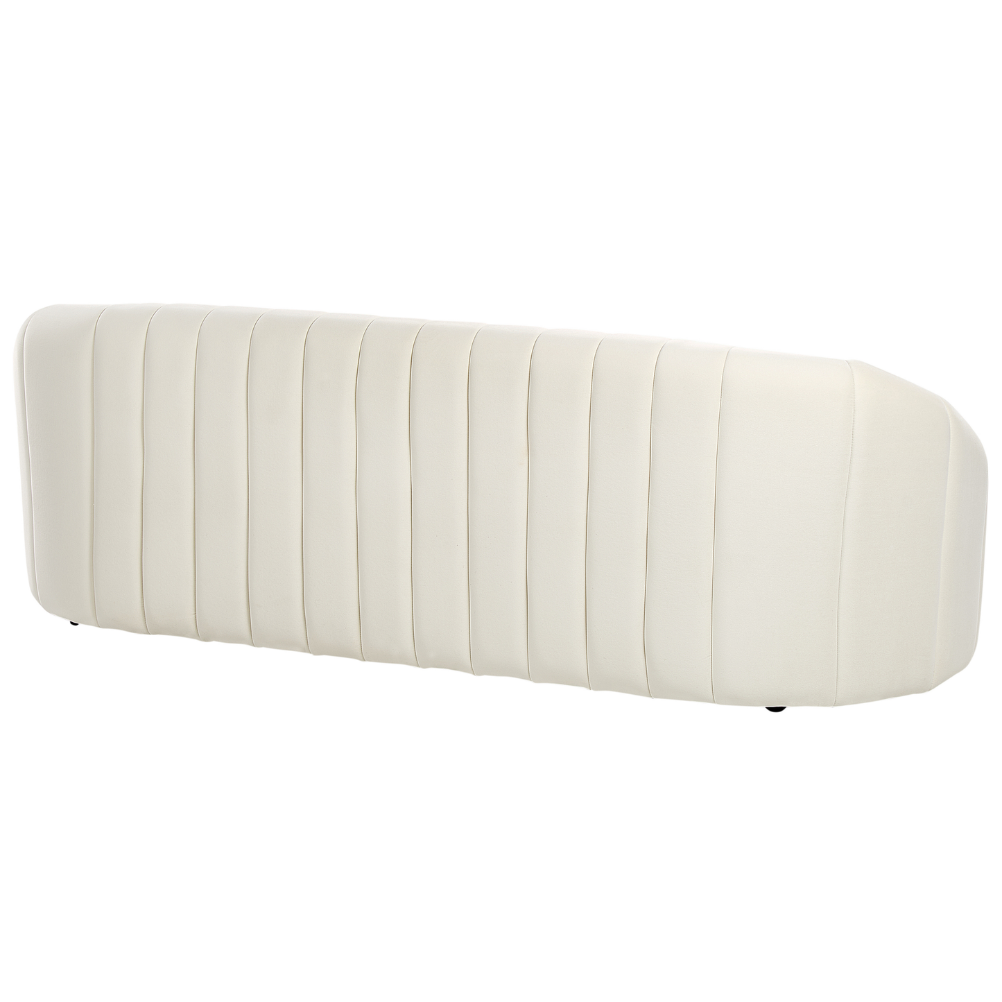 3-Sitzer Sofa Samtstoff cremeweiss MALUNG