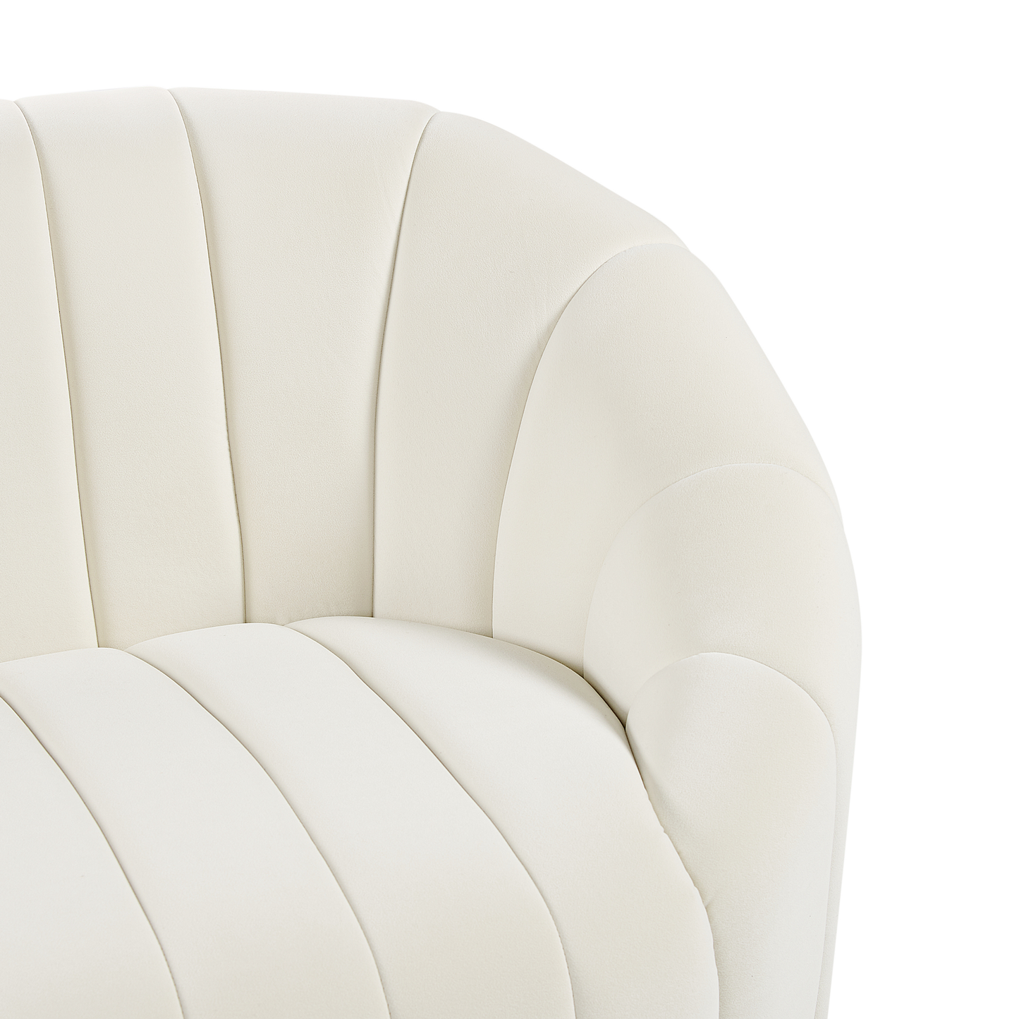 3-Sitzer Sofa Samtstoff cremeweiss MALUNG