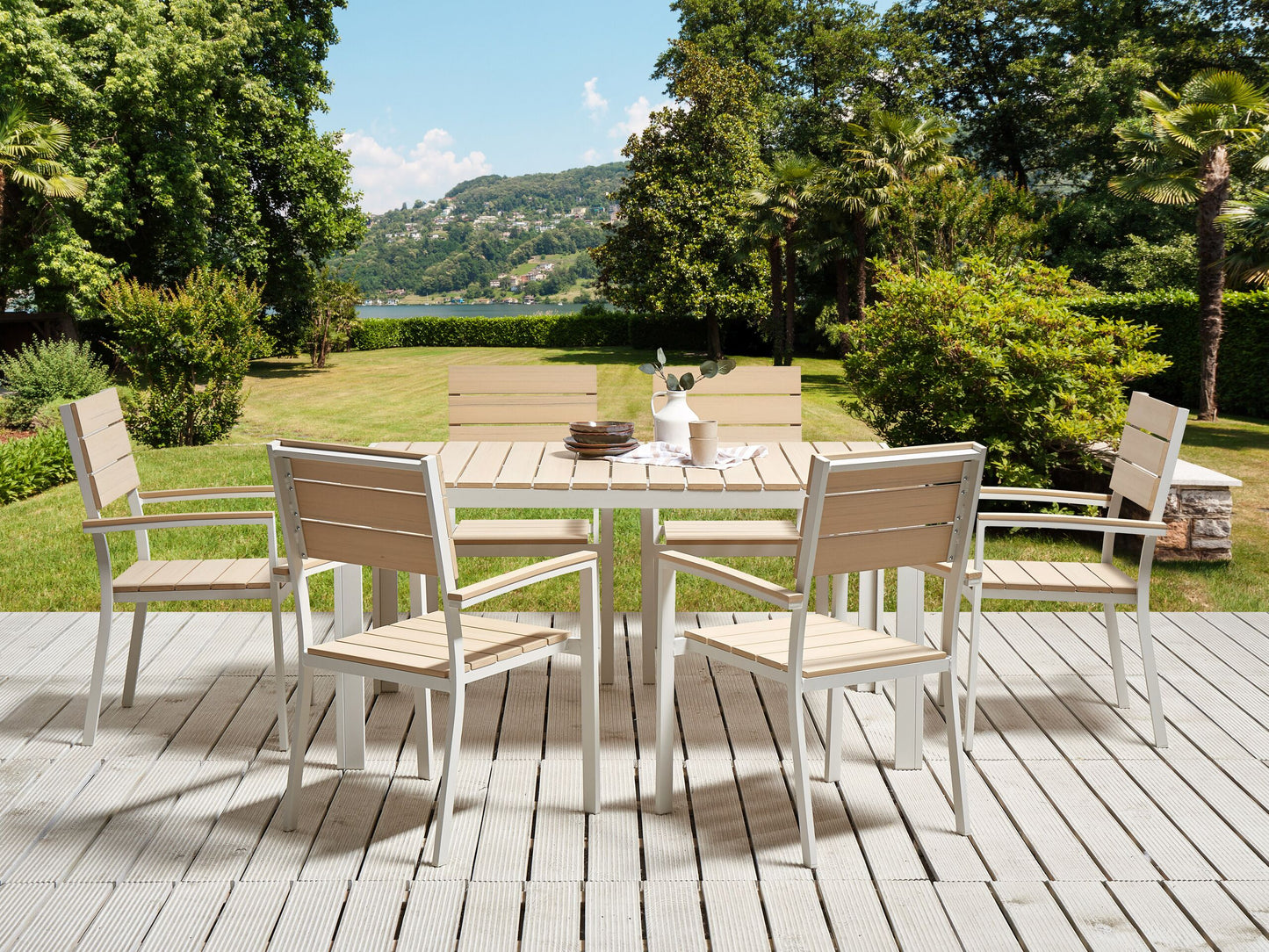 Gartenstuhl 6er Set COMO Beige