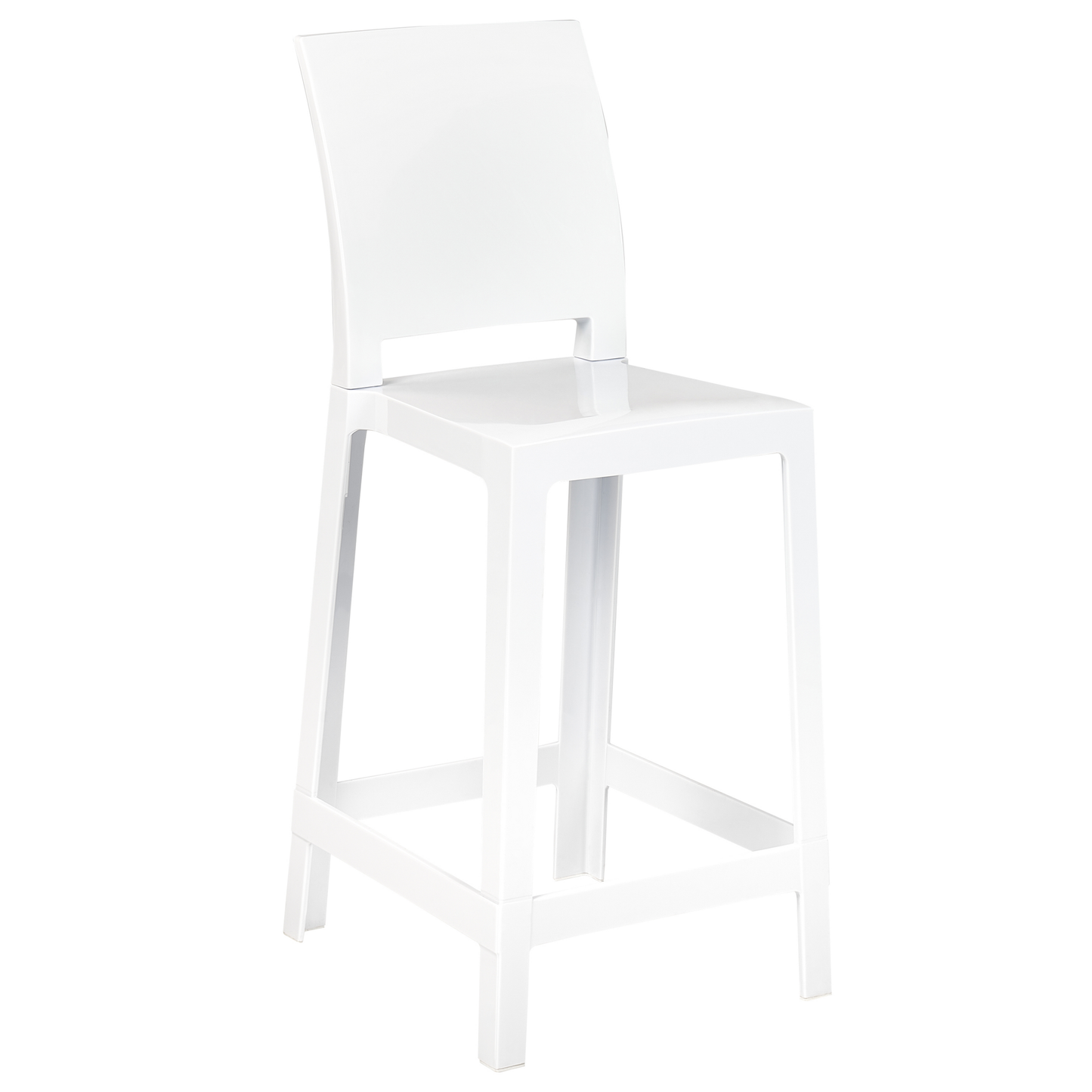 Set mit 2 Barstühlen WELLINGTON Weiss