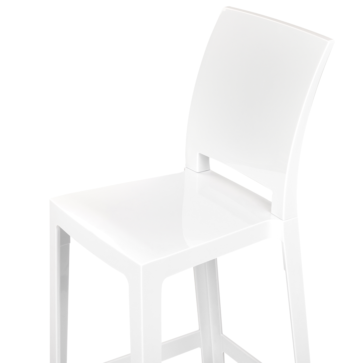 Set mit 2 Barstühlen WELLINGTON Weiss