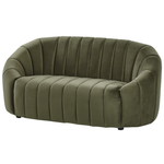 Sofa Set Samtstoff dunkelgrün 6-Sitzer MALUNG