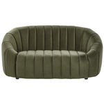 Sofa Set Samtstoff dunkelgrün 6-Sitzer MALUNG