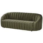 Sofa Set Samtstoff dunkelgrün 6-Sitzer MALUNG