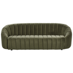 Sofa Set Samtstoff dunkelgrün 6-Sitzer MALUNG