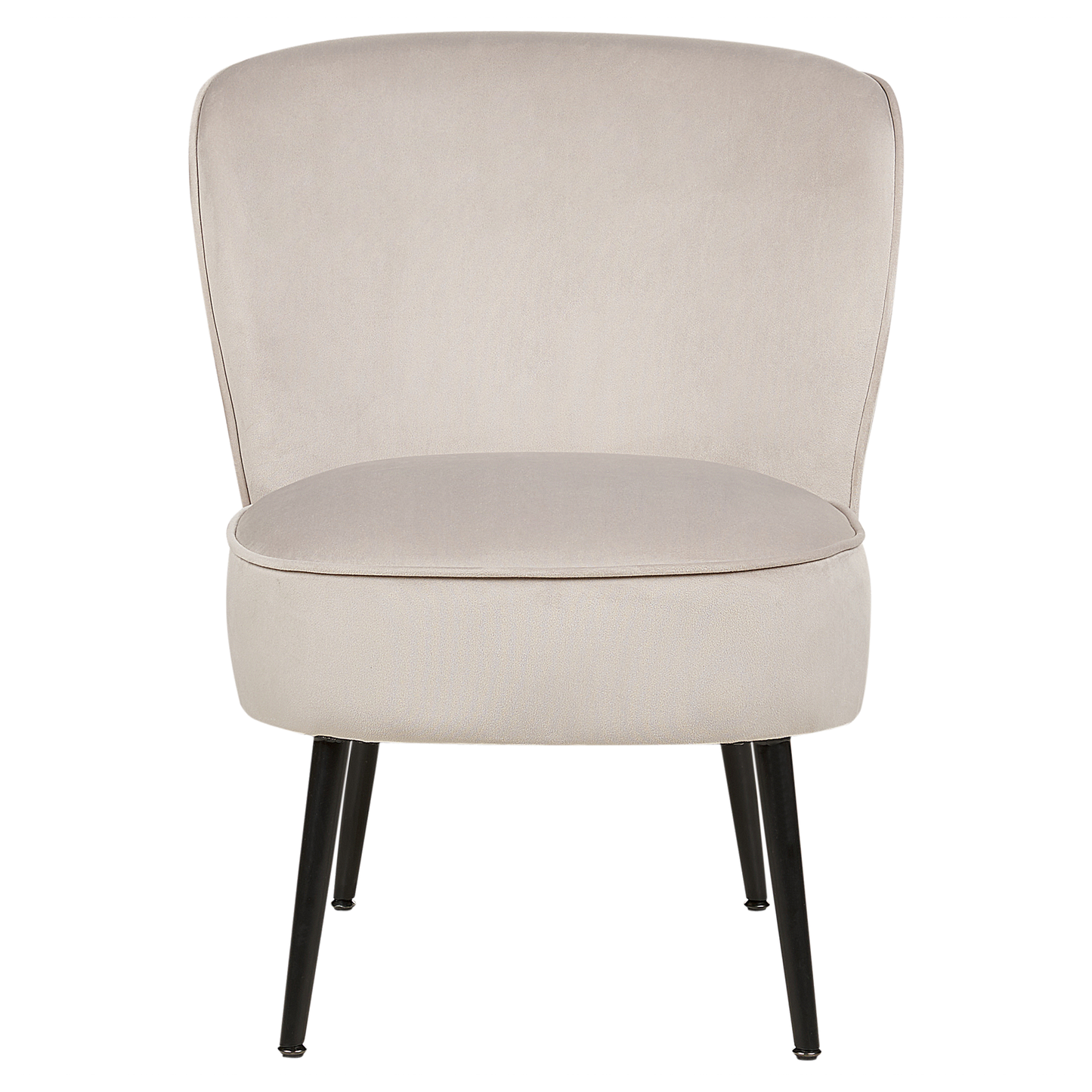 Sessel VOSS Samtstoff Taupe