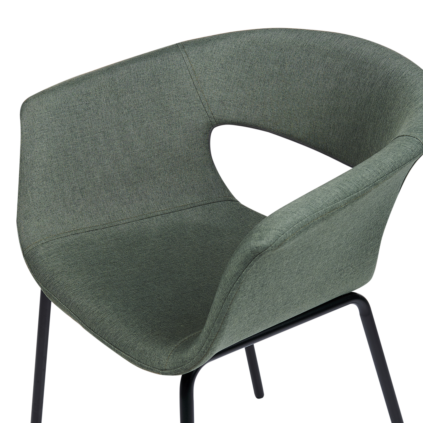 Esszimmerstuhl 2er Set ELMA Dunkelgrün