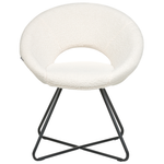 Esszimmerstuhl RACHEL Bouclé Weiss