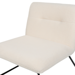 Sessel COTULLA Bouclé Weiss