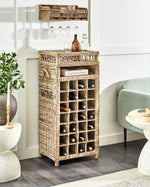 Weinständer BASIRA Rattan 112 cm Naturfarben