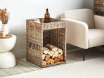 Beistelltisch Rattan natürlich rechteckig 51 x 49 cm GADARA