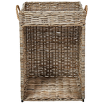 Beistelltisch Rattan natürlich rechteckig 51 x 49 cm GADARA