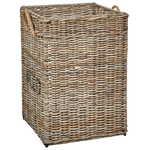 Beistelltisch Rattan natürlich rechteckig 51 x 49 cm GADARA