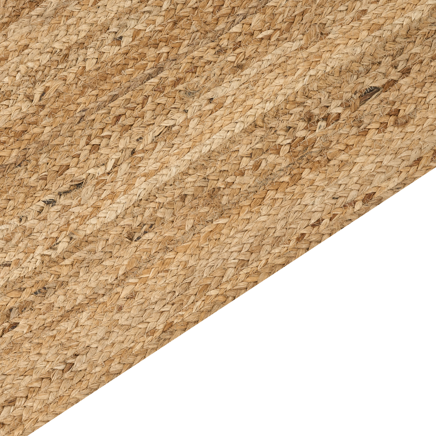 Teppich Jute beige 200 x 300 cm geometrisches Muster Kurzflor YENIKOY