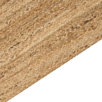 Teppich Jute beige 200 x 300 cm geometrisches Muster Kurzflor YENIKOY