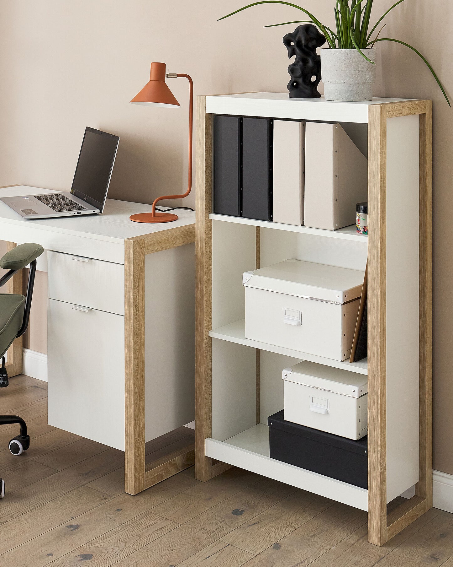 Bücherregal mit 3 Fächern JOHNSON Weiss