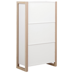 Bücherregal mit 3 Fächern JOHNSON Weiss