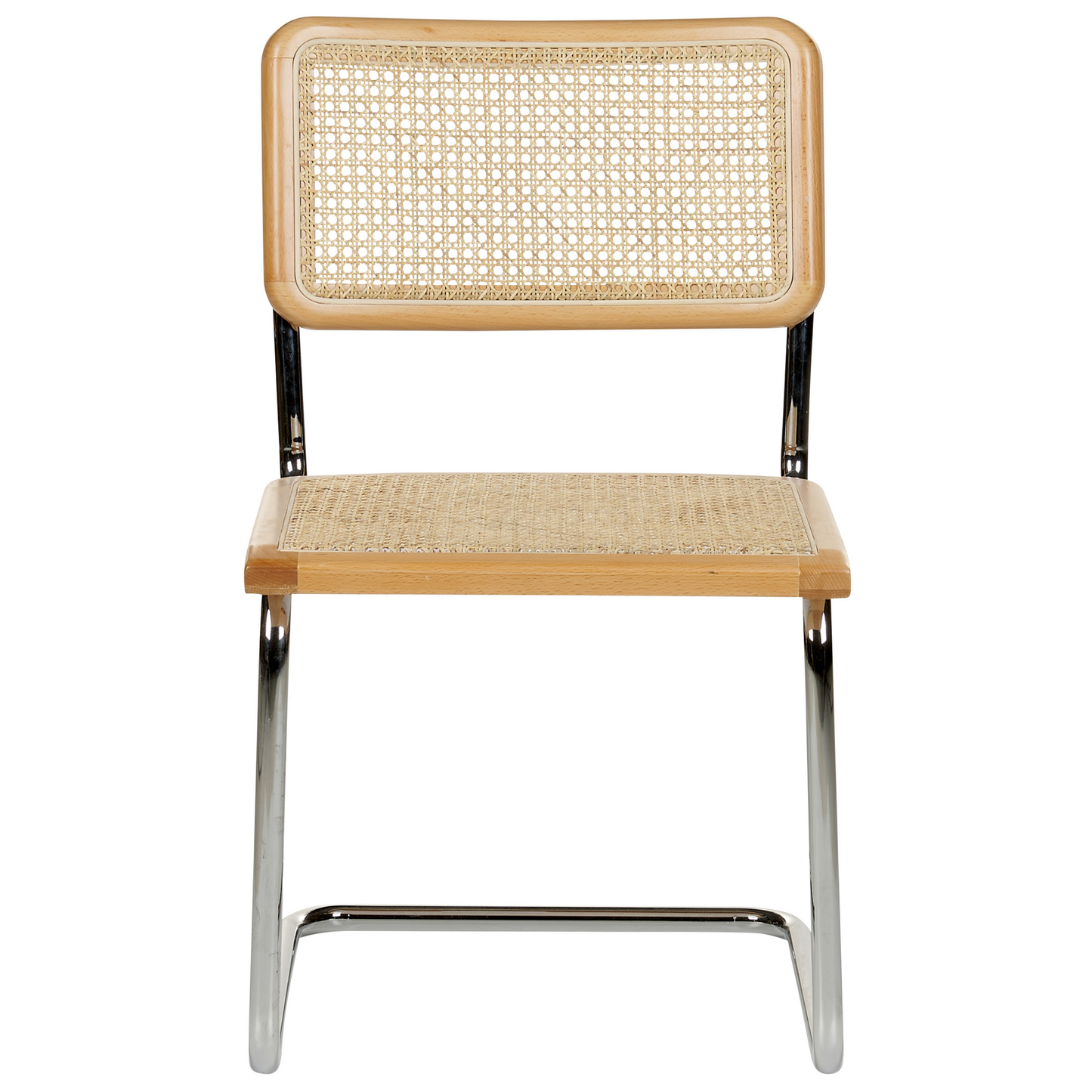 Set mit 2 Stühlen 2er Set Rattan Heller Holzfarbton CORDOVA