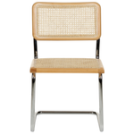 Set mit 2 Stühlen 2er Set Rattan Heller Holzfarbton CORDOVA