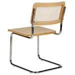 Set mit 2 Stühlen 2er Set Rattan Heller Holzfarbton CORDOVA