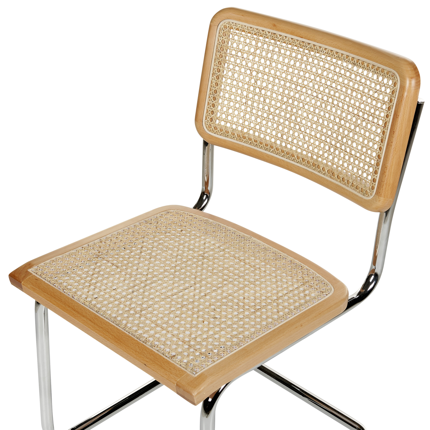 Set mit 2 Stühlen 2er Set Rattan Heller Holzfarbton CORDOVA