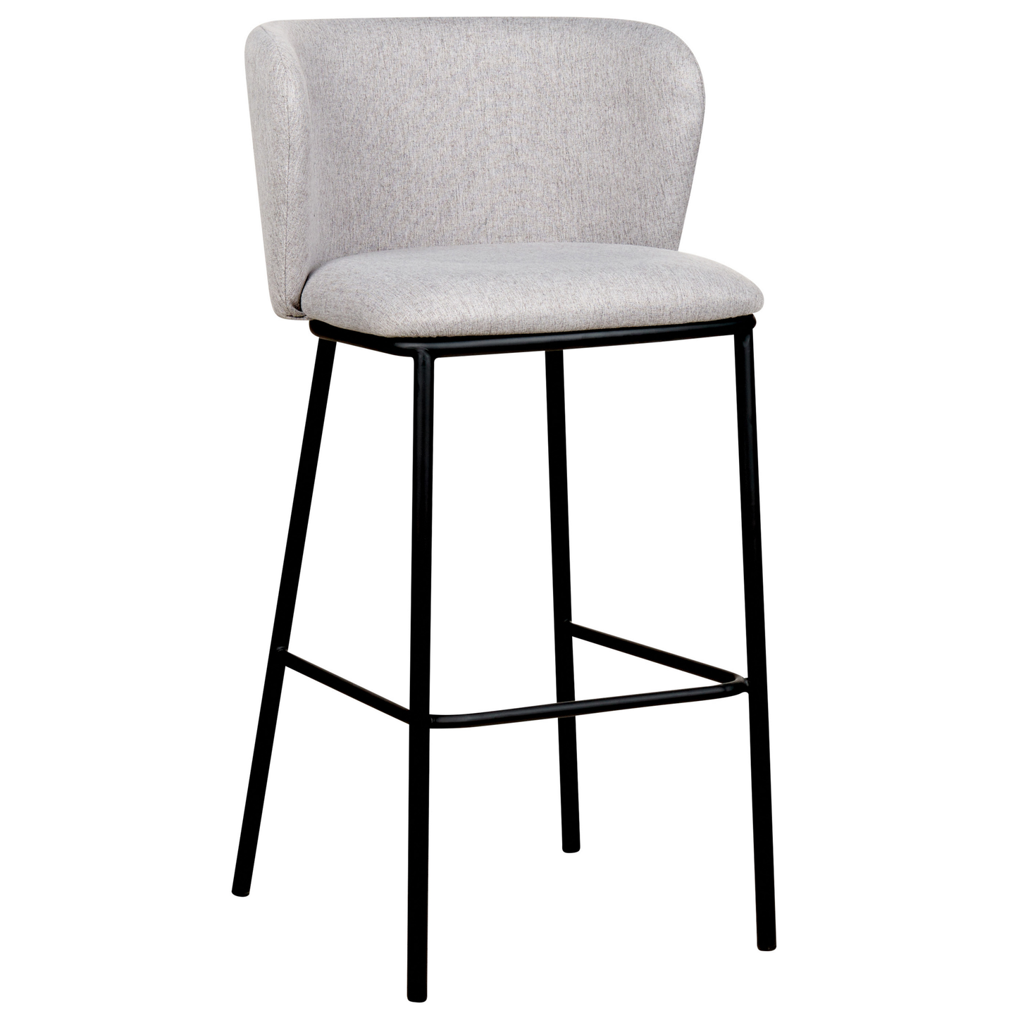 Set mit 2 Barstühlen MINA Grau